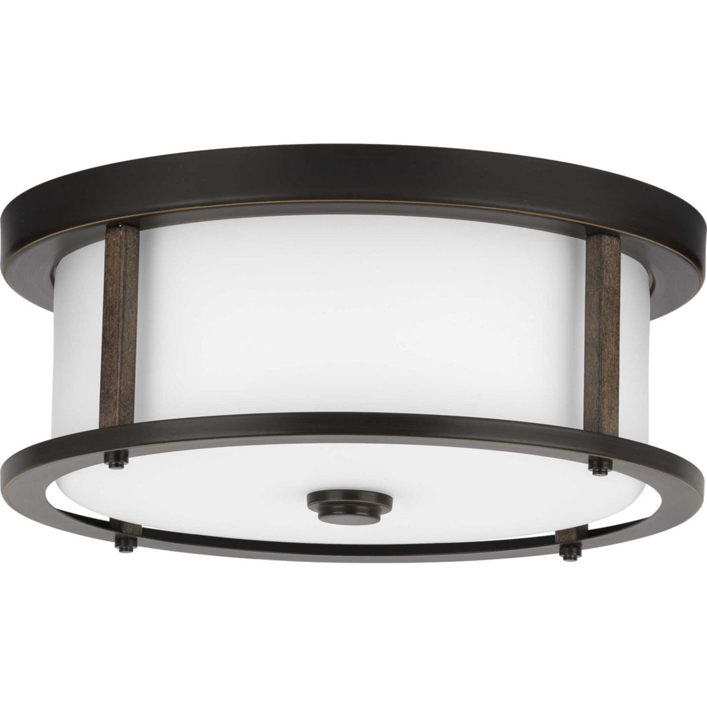 Mast Two Light Flush Mount in Antique Bronze