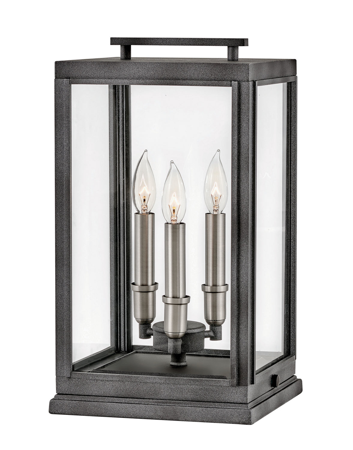 Sutcliffe LED Pier Mount in Aged Zinc