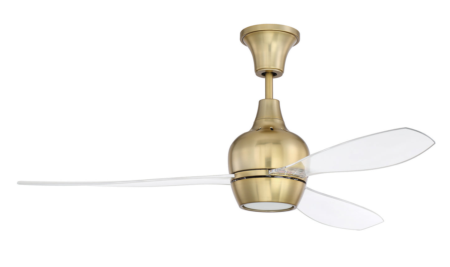 Craftmade - BRD52SB3 - 52" Ceiling Fan - Bordeaux - Satin Brass