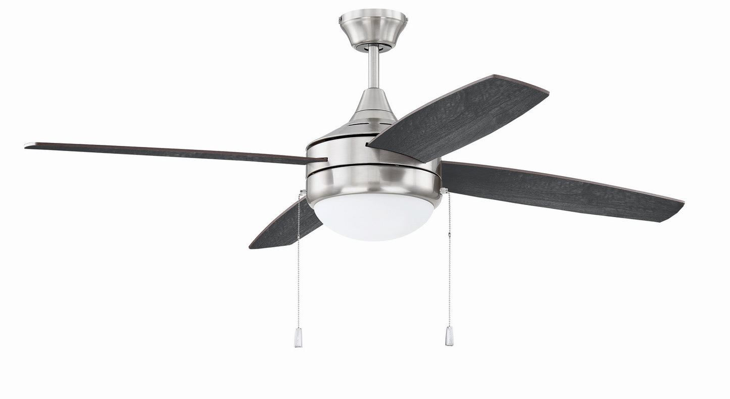 Craftmade - PHA52BNK4-BNGW - 52" Ceiling Fan - Phaze 4 - Brushed Polished Nickel