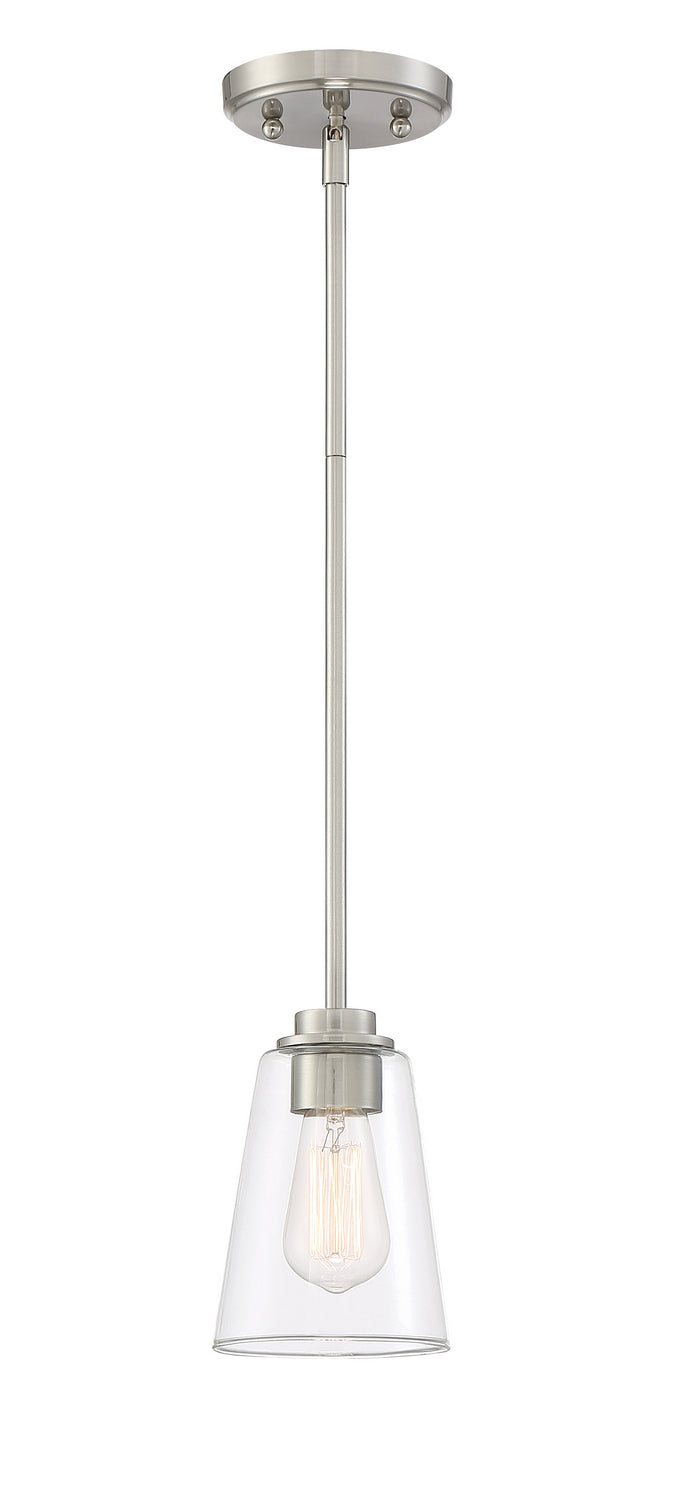 Westin One Light Mini Pendant in Satin Platinum