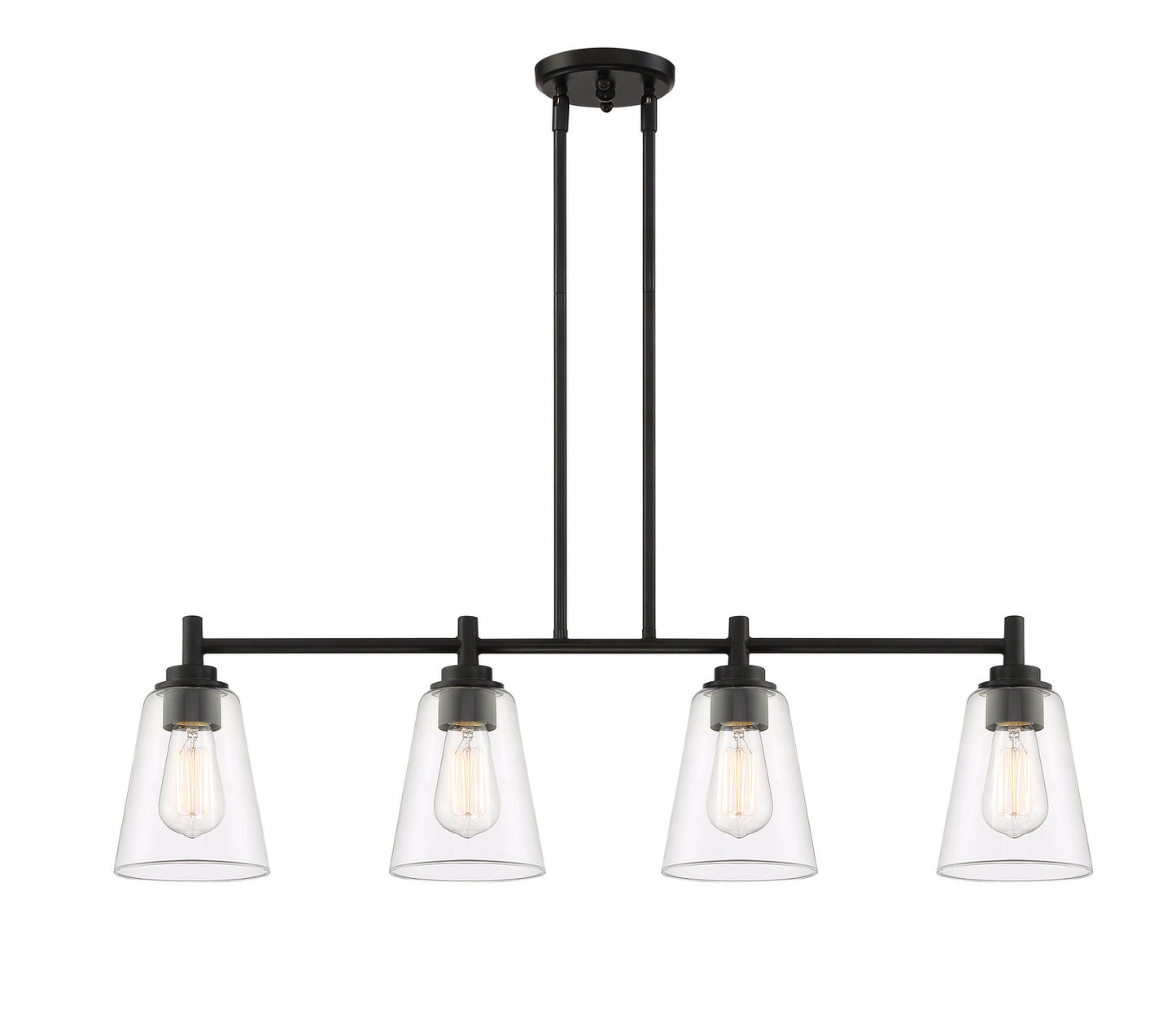 Westin Four Light Island Pendant in Matte Black
