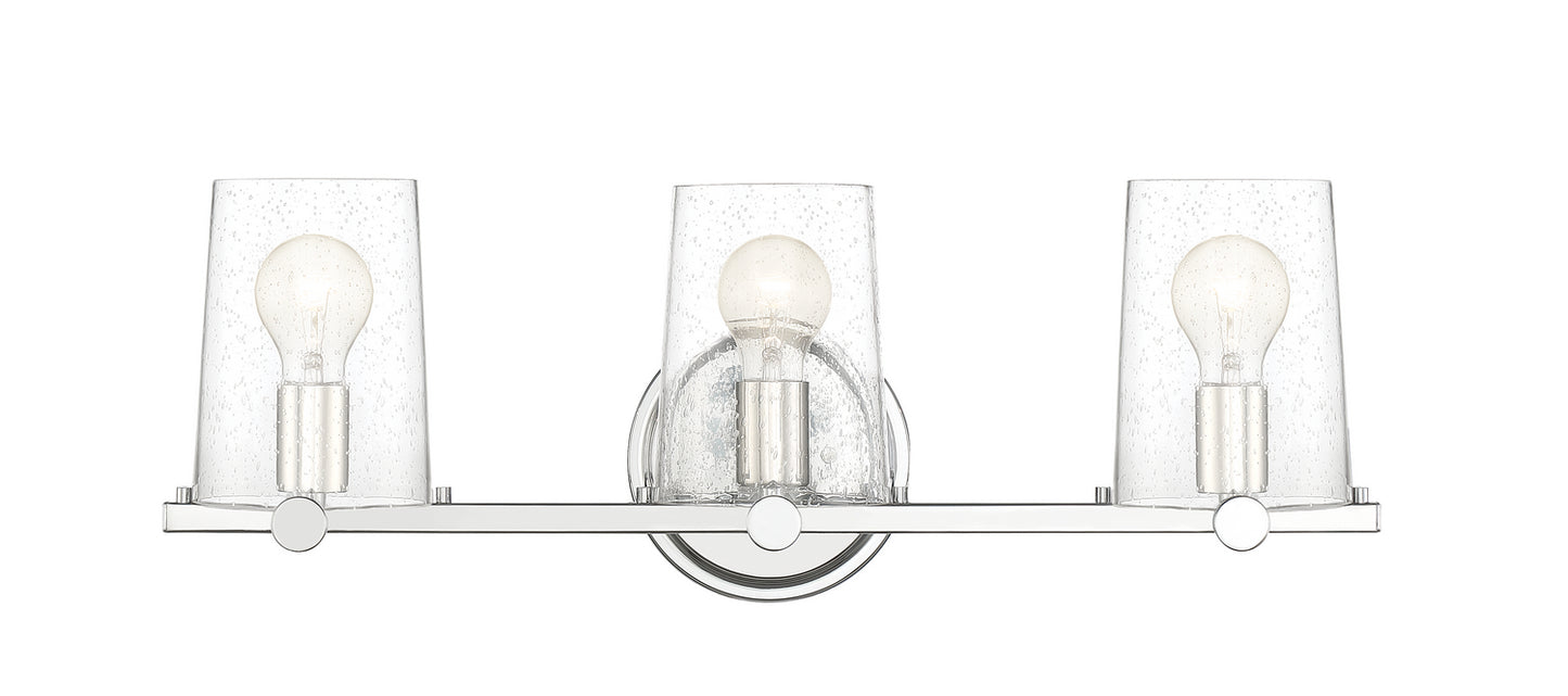 Matteson Three Light Bath Bar in Chrome