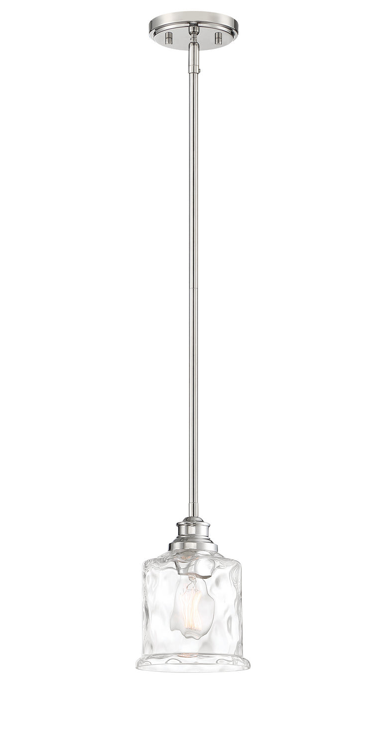 Drake One Light Mini Pendant in Polished Nickel