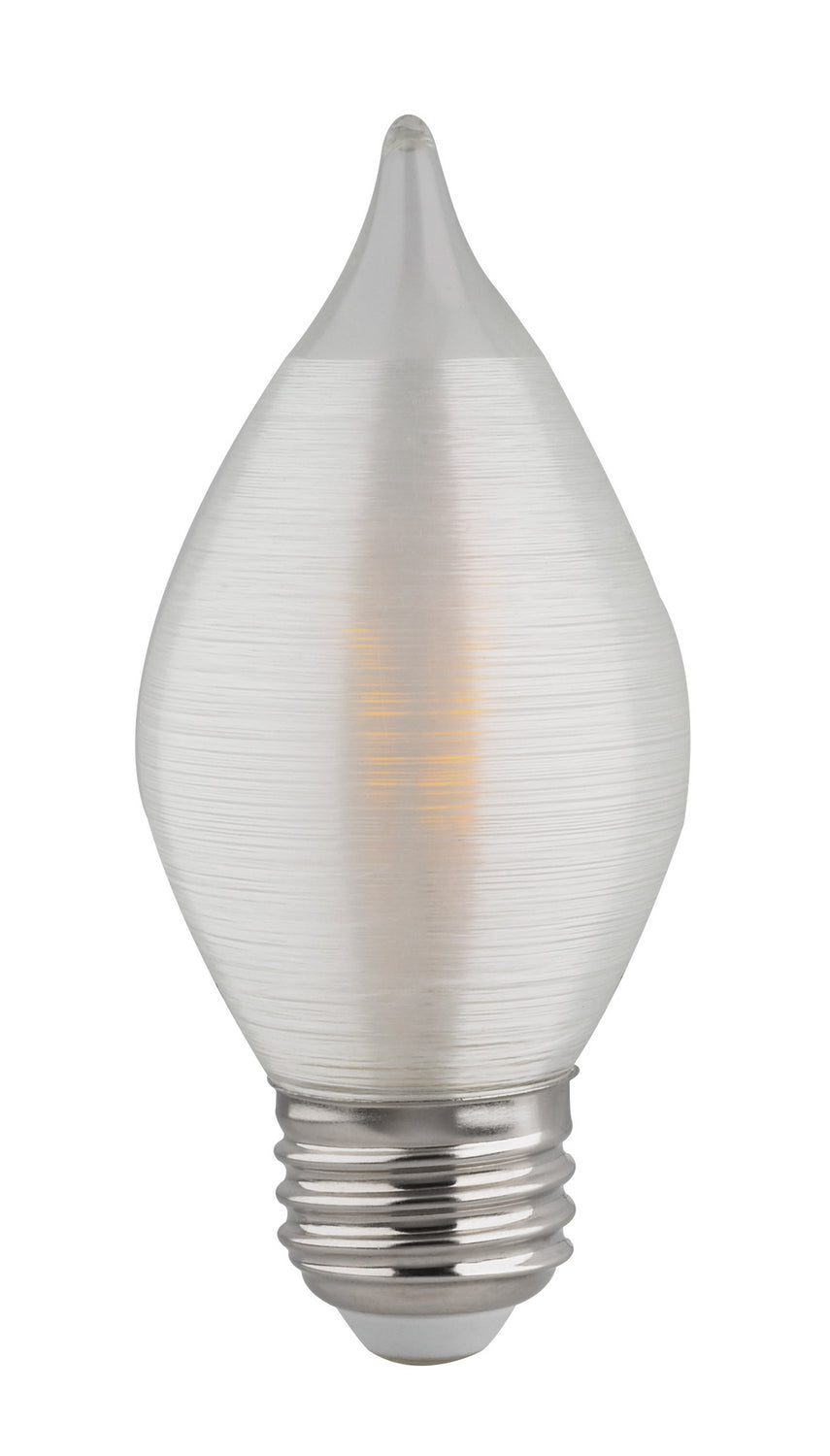Satco 4W C15 Fluorescent – E26 base, 300 lumens, 2700K Warm White (S22713)