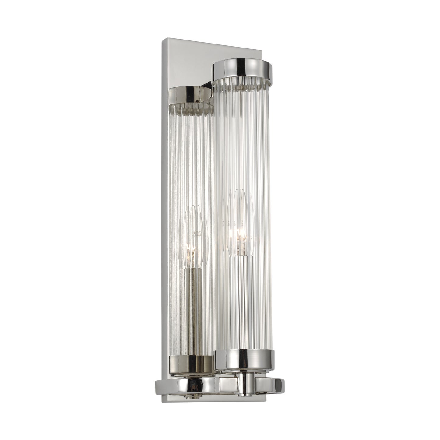 Demi One Light Wall Sconce in Polished Nickel