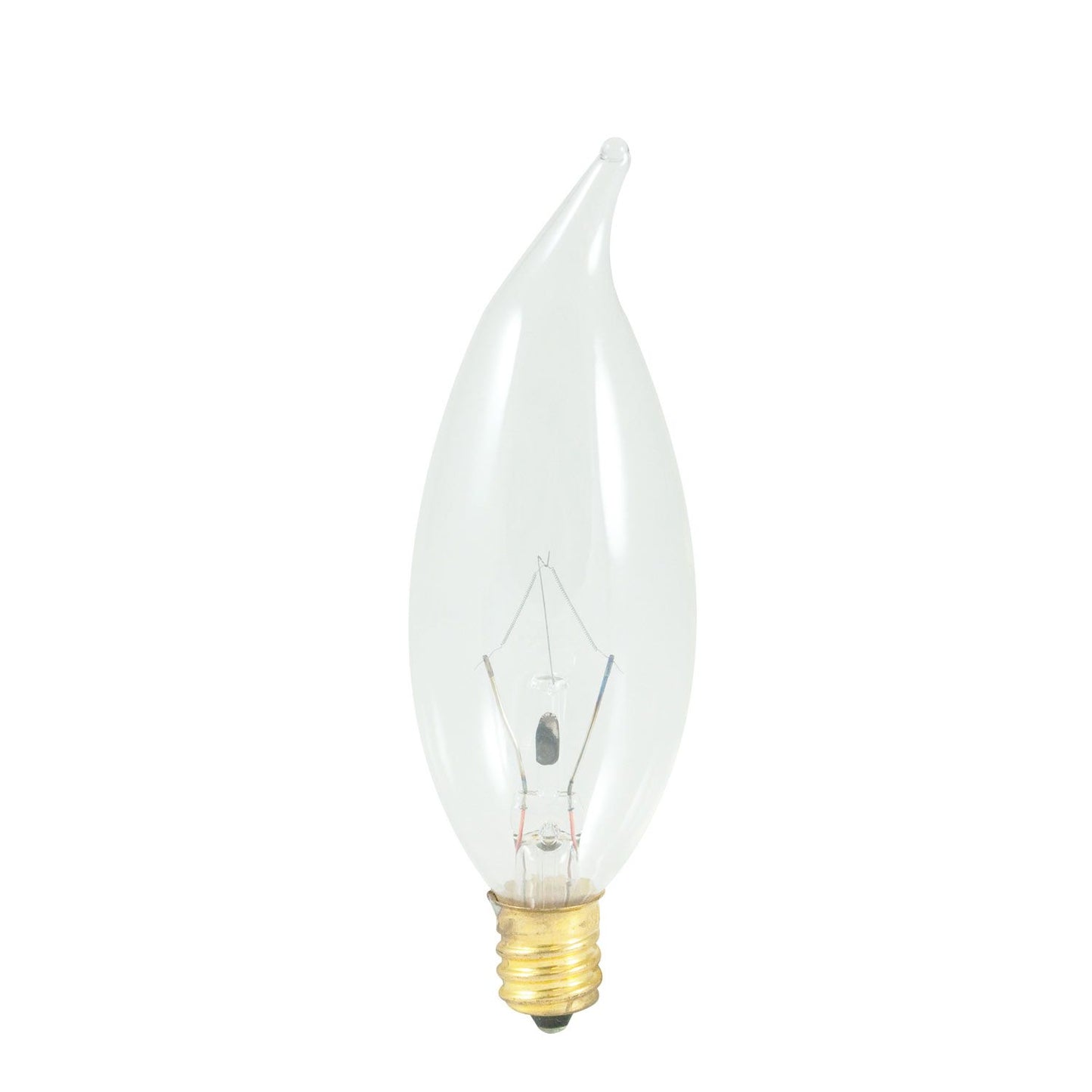 25W CA10 FLAME CLEAR E12 120V 2PK BLISTER