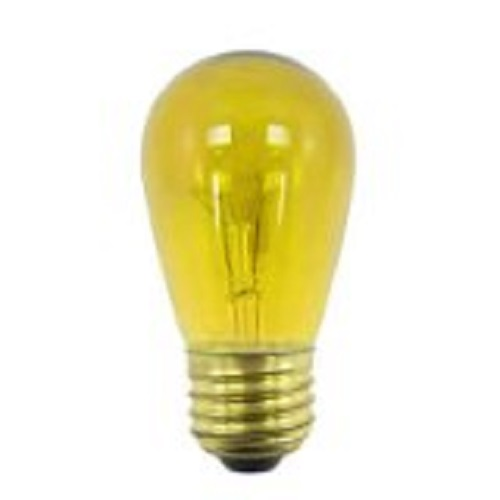 11W S14 Sign Transparent Yellow E26 Medium 130V 701811 11S14