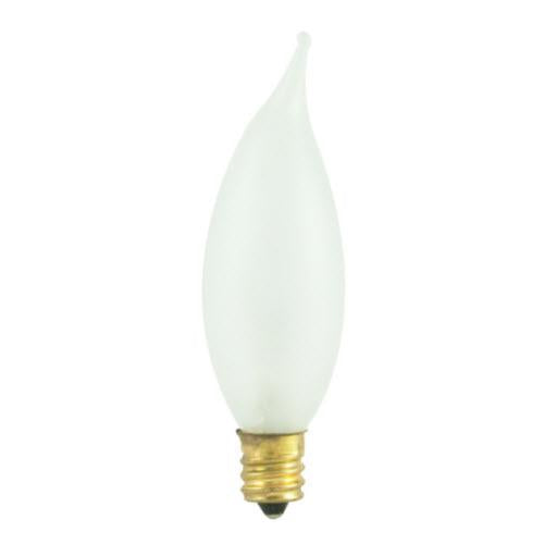 15W CA8 25mm Flame Frost E12 Candelabra 130V 404115 15CFF/25