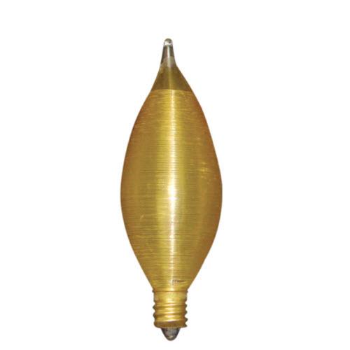 25W C11 Spunlite Amber E12 Candelabra 130V 430125 25C11A