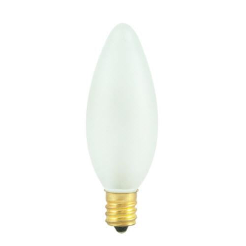 25W B8 25mm Torpedo Frost E12 Candelabra 130V 401125 25CTF/2