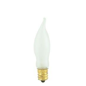 7.5W CA5 15mm Flame Frost E12 Candelabra 130V 404307 7.5CFF/