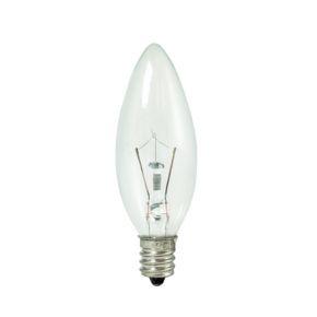 15W B8 25mm Krypton Torpedo Clear E12 Candelabra 120V 460015