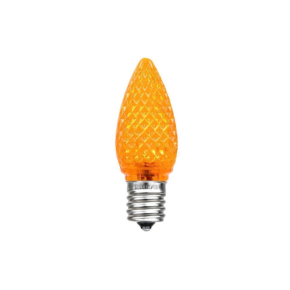 DECORATIVE LIGHTING LED C7 E12 Amber 120V .37W