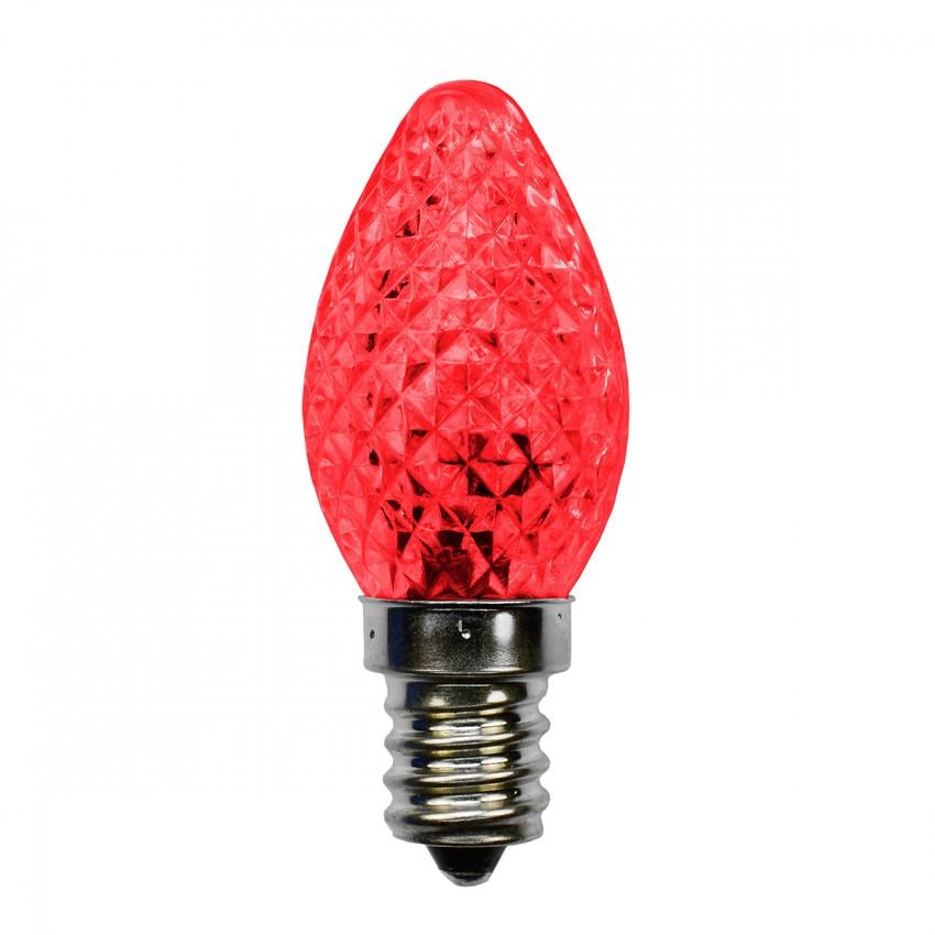 DECORATIVE LIGHTING LED C7 E12 Red 120V .37W