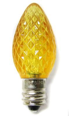 DECORATIVE LIGHTING LED C7 E12 Yellow 120V .37W