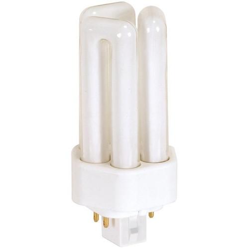 13W T4 CFL - 4-Pin Triple Tube - GX24q-1 Base - 2700K