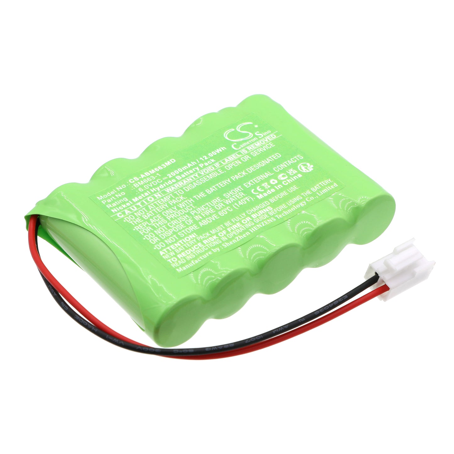 CS-ABM663MD Replacement Battery – Compatible with Emavit, Ionotens, Ionovit, Laservit, Magneter, Physio Pro, Pocket Family, Rehab, Sonovit, Uro