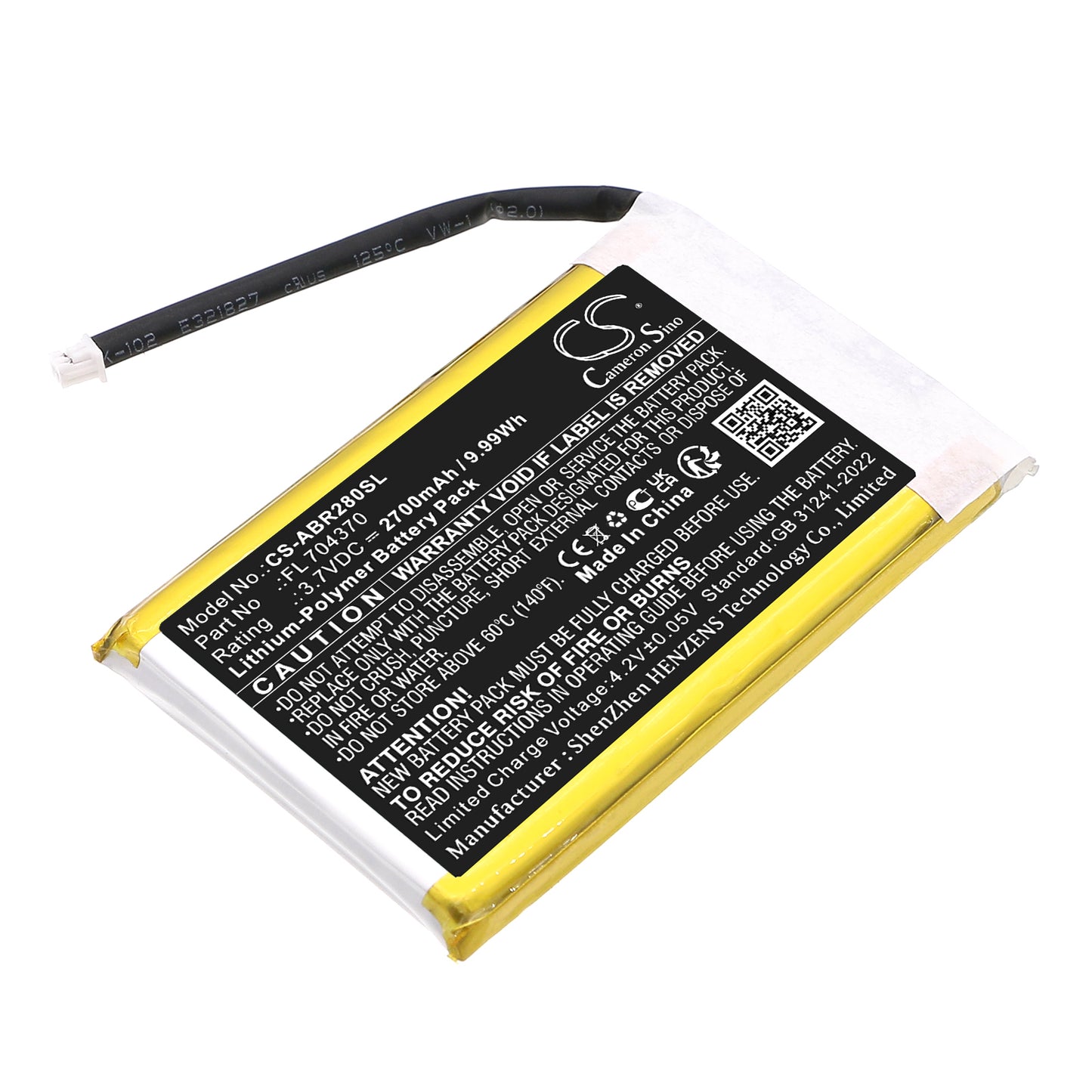 CS-ABR280SL Replacement Battery – Compatible with Pocket RG28XX
