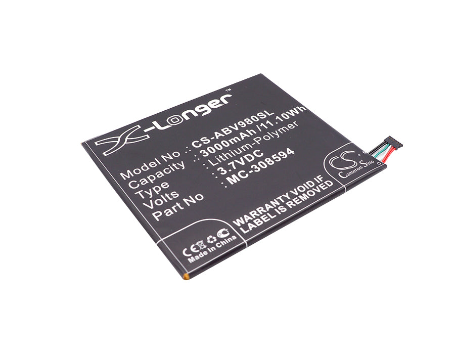 3.7V 3000mAh/11.10Wh Li-Polymer Tablet Battery for Amazon