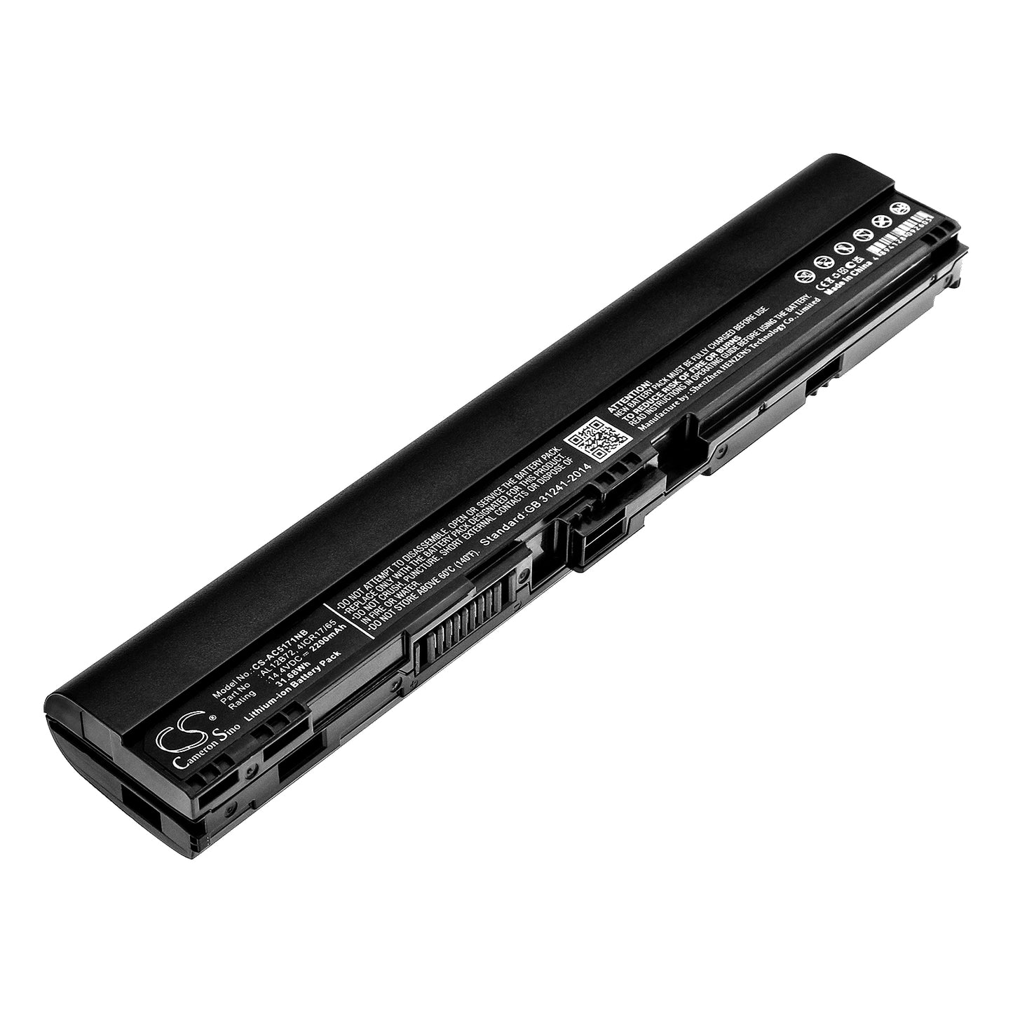 14.4V 2200mAh/31.68Wh Li-ion Notebook/Laptop Battery for Acer