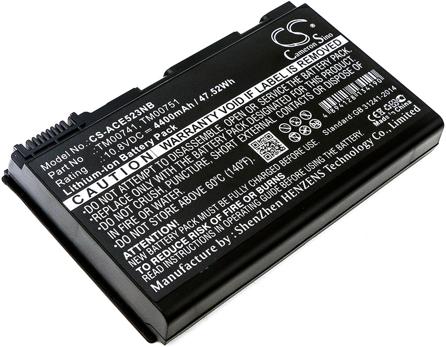 10.8V 4400mAh/47.52Wh Li-ion Notebook/Laptop Battery for Acer