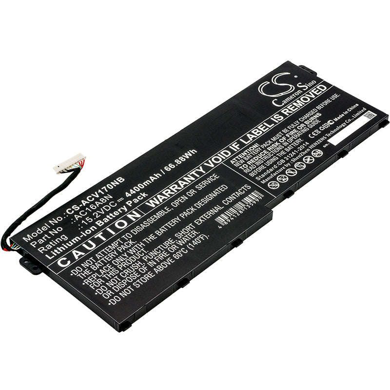 15.2V 4400mAh/66.88Wh Li-ion Notebook/Laptop Battery for Acer