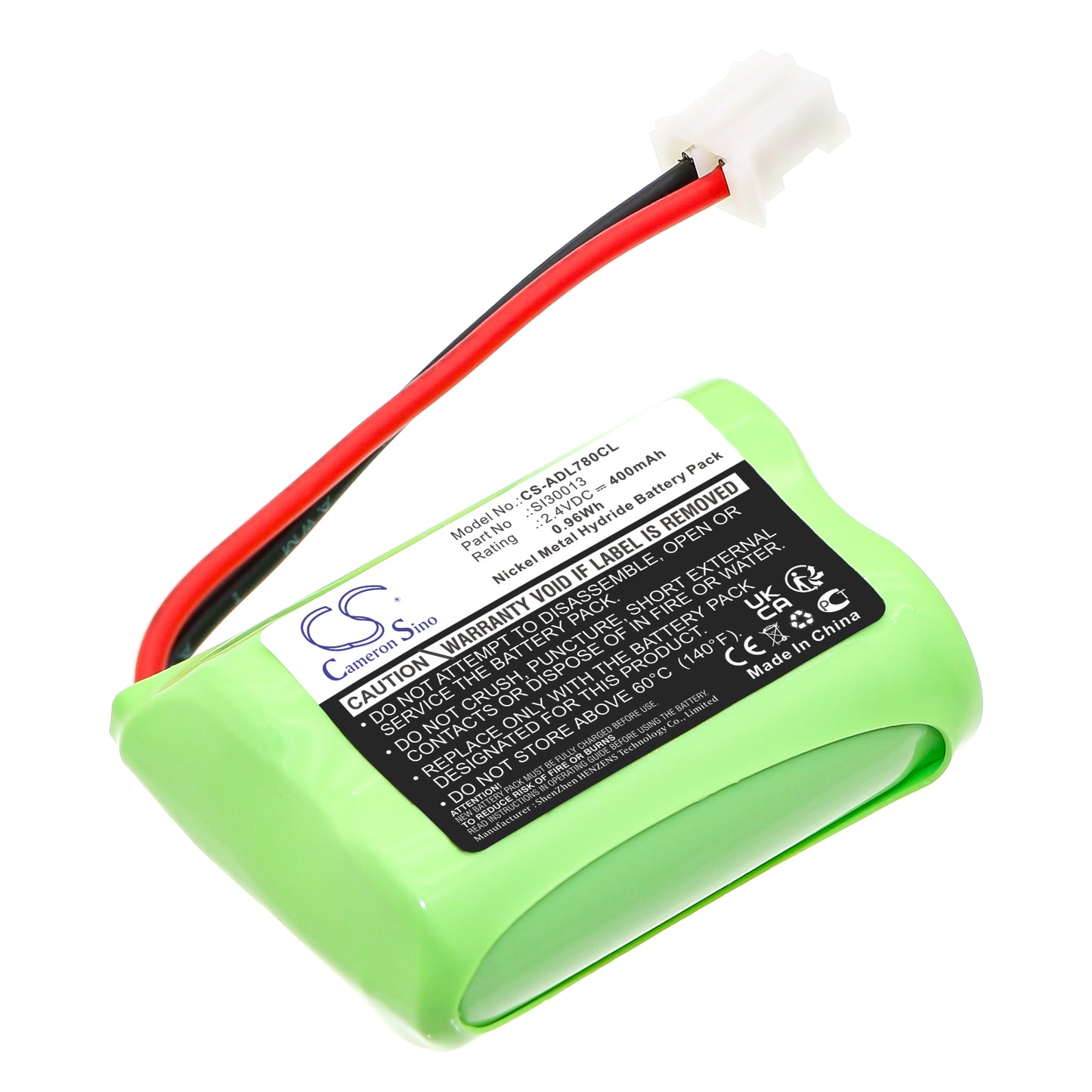 2.4V 400mAh/0.96Wh Ni-MH Cordless Phone Battery for Audioline