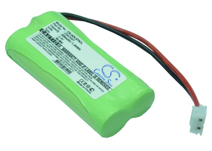 2.4V 650mAh/1.56Wh Ni-MH Cordless Phone Battery for Panasonic