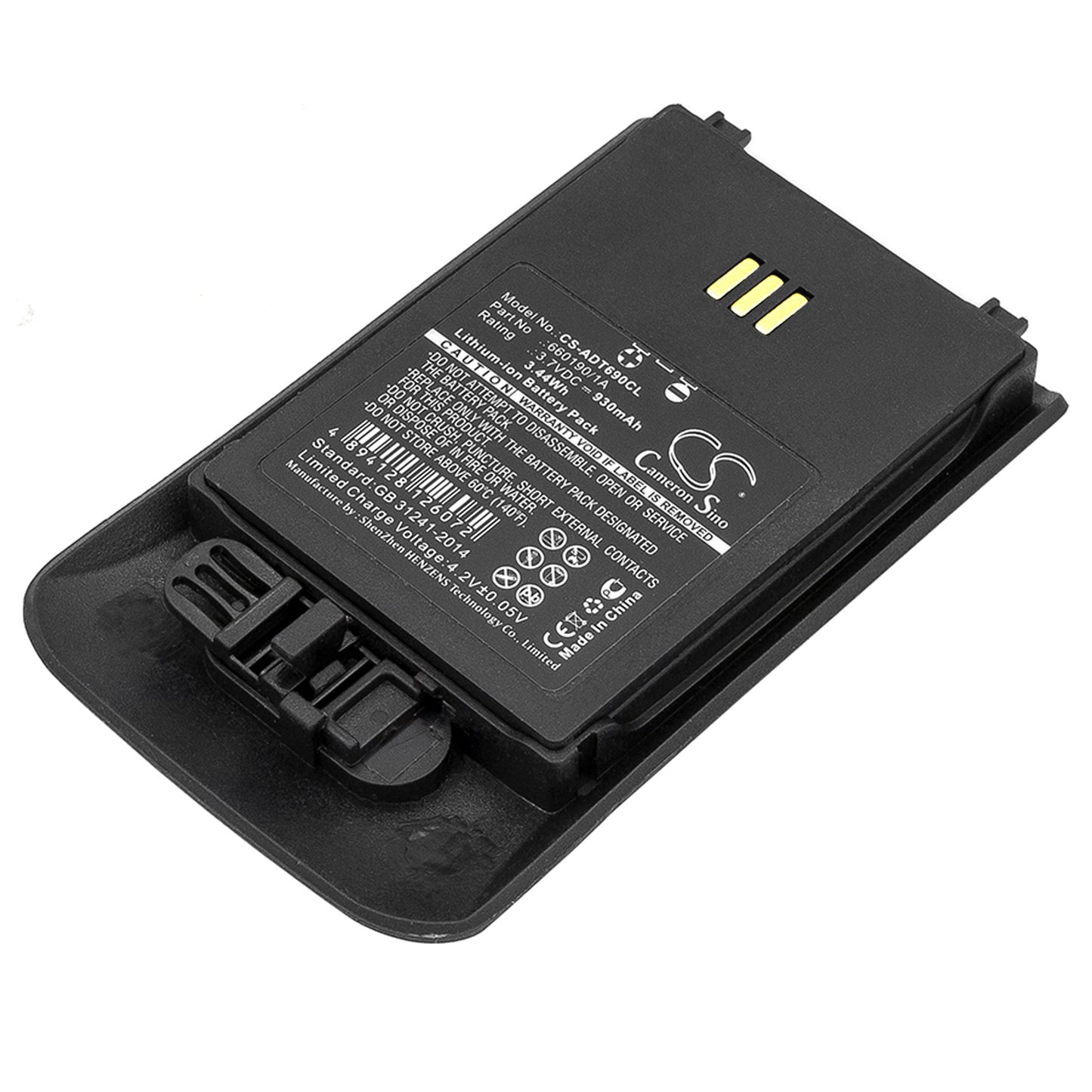3.7V 930mAh/3.44Wh Li-ion Cordless Phone Battery for Aastra