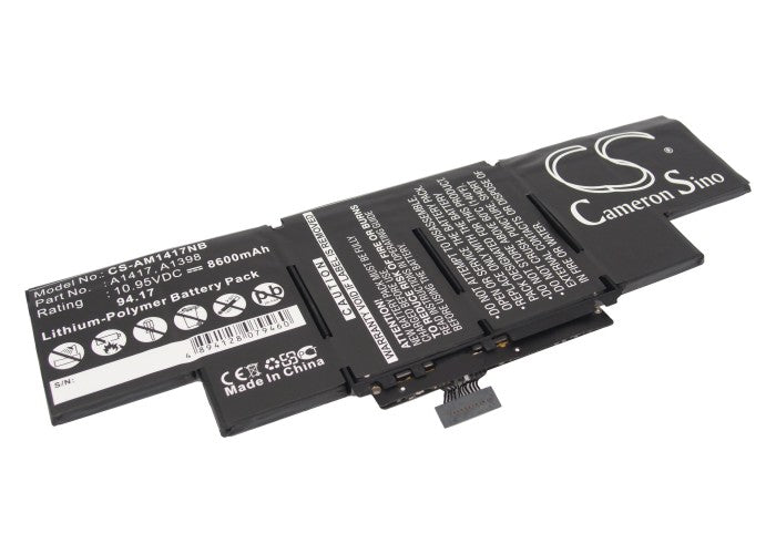 10.95V 8600mAh/94.17Wh Li-Polymer Notebook/Laptop Battery for Apple