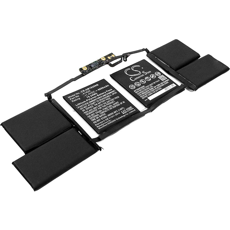 11.4V 6600mAh/75.24Wh Li-Polymer Notebook/Laptop Battery for Apple