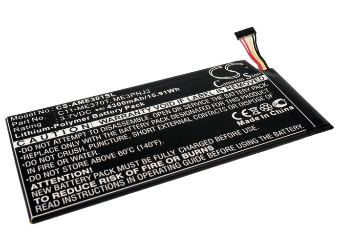 3.7V 4300mAh/15.91Wh Li-Polymer Tablet Battery for Google