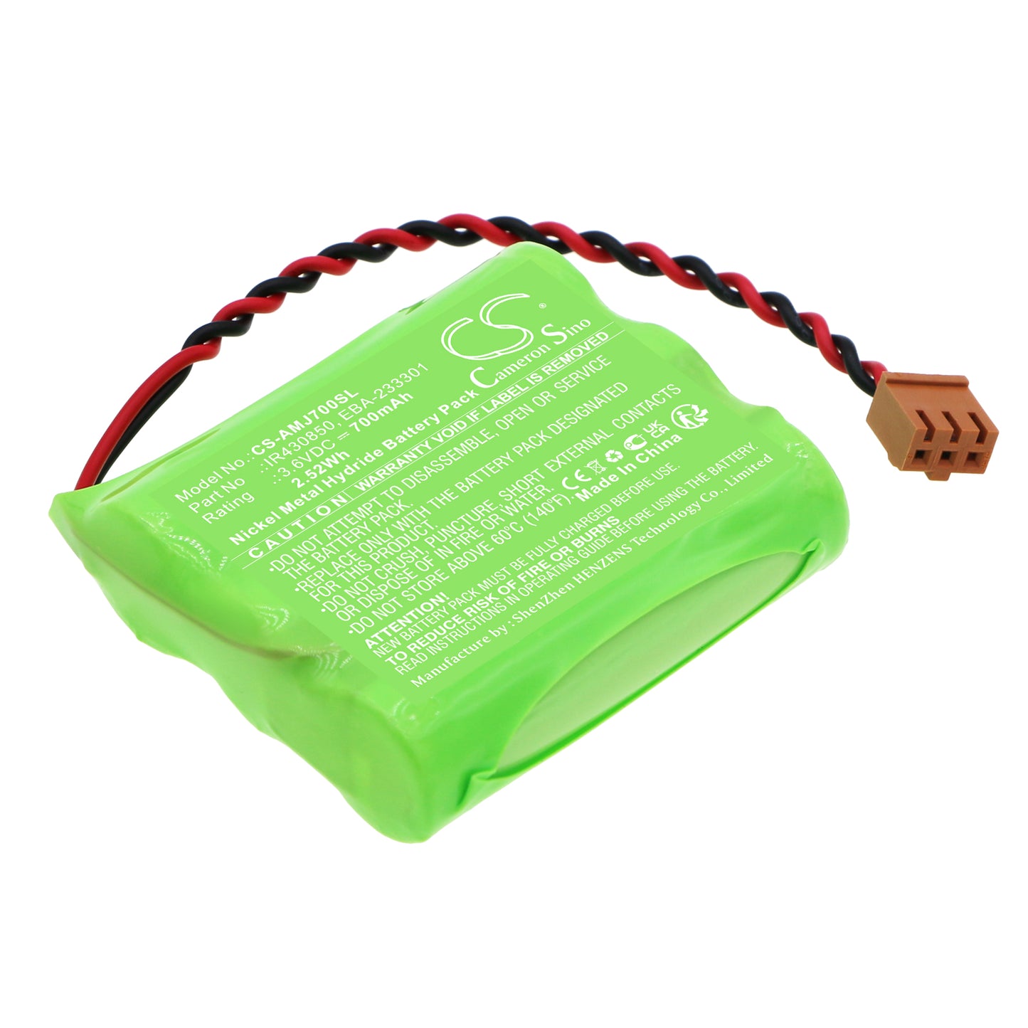 CS-AMJ700SL Replacement Battery – Compatible with MJR-7000, MJR-7000EZ, MJR-8000, MJR-8000N, MJR810, MJR-BIO Biometric Totalizer, Stromberg SJX-8000