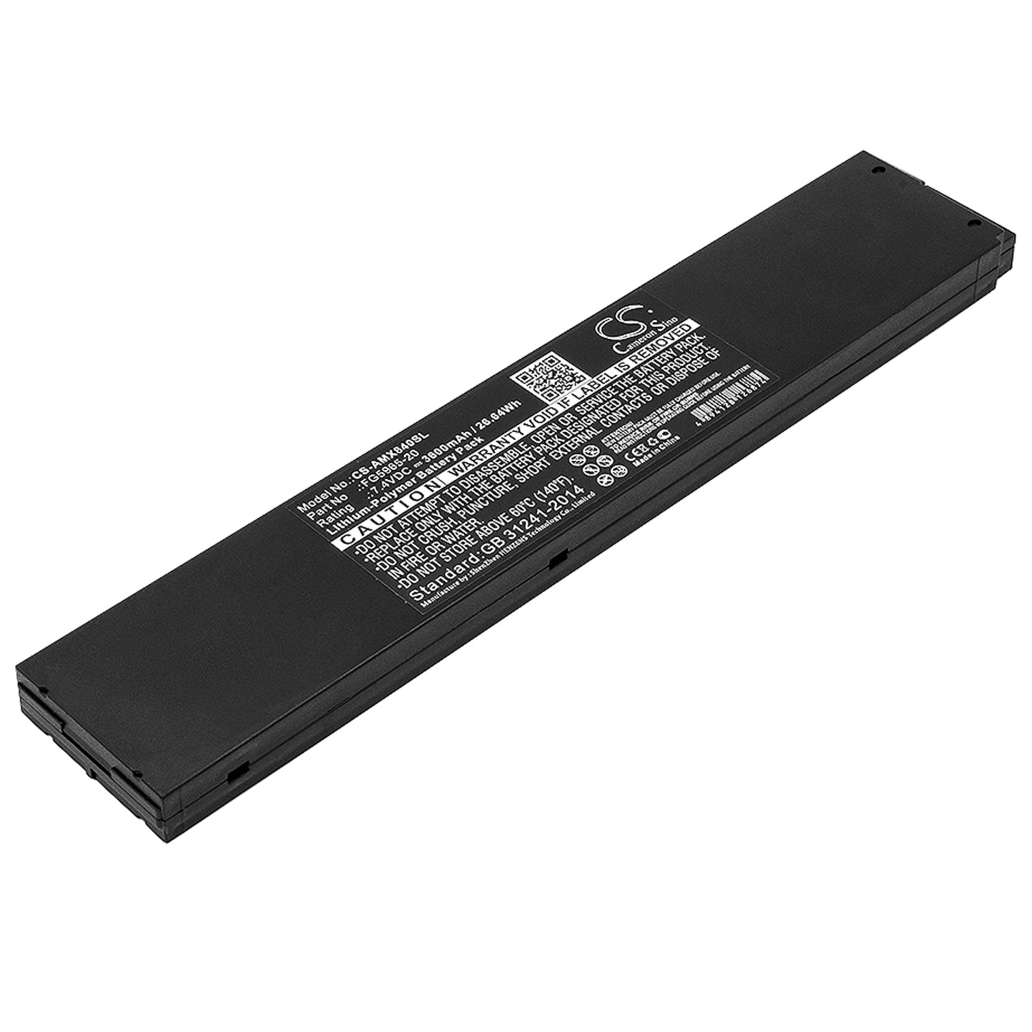 7.4V 3600mAh/26.64Wh Li-Polymer Equipment/Survey Battery for AMX