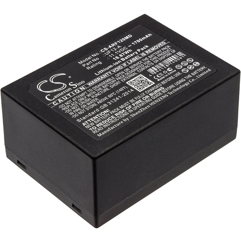 11.1V 1700mAh/18.87Wh Li-ion Medical Battery for Ahram Biosystems
