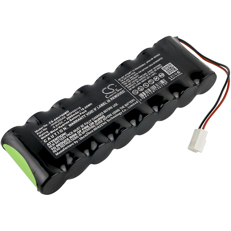 9.6V 2000mAh/19.20Wh Ni-MH Medical Battery for Arcomed AG