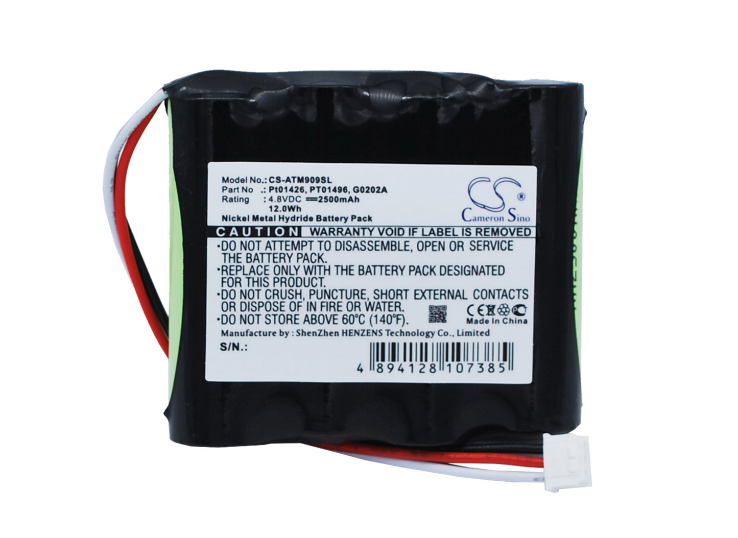 4.8V 2500mAh/12.0Wh Ni-MH Equipment/Survey Battery for Anritsu
