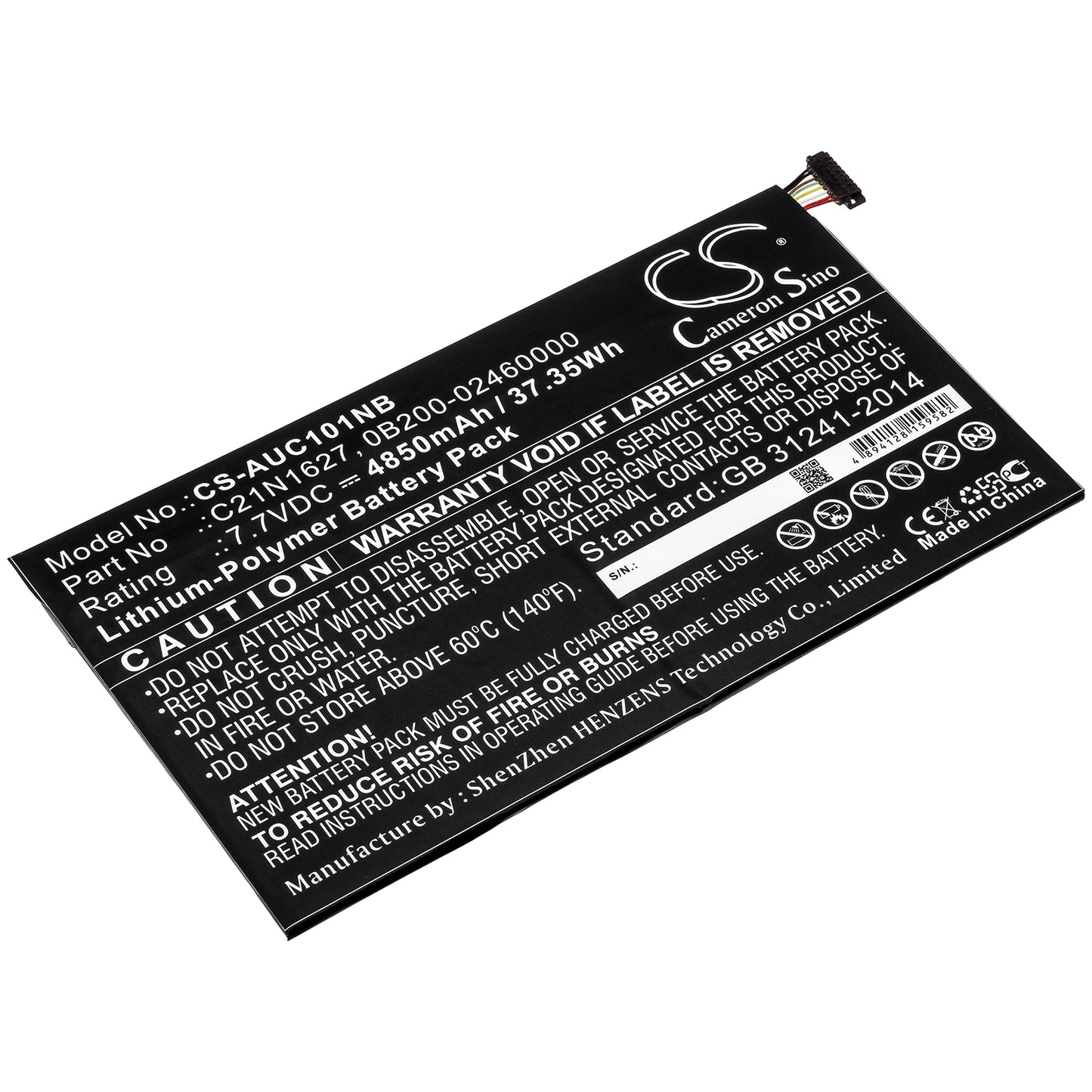CS-AUC101NB Replacement Battery – Compatible with C101PA, Chromebook Flip C101PA, Chromebook Flip C101PA-DB02, Chromebook Flip C101PA-DS04, Chromebook Flip C101PA-FS002, Chromebook Flip C101PA-OP1