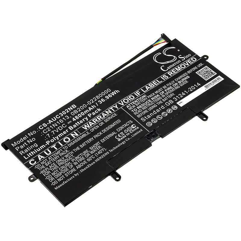 CS-AUC302NB Replacement Battery – Compatible with C302CA, C302CA-0041A6Y30, C302CA-1A, C302CA-F6Y30, Chromebook Flip c302, Chromebook Flip C302C, Chromebook Flip C302CA, Chromebook Flip C302CA-0041A6Y, Chromebook Flip C302CA-DH54, Chromebook Flip C302CA-DH75, Chromebook Flip C302CA-DHM3, Chromebook Flip C302CA-DHM3-G, Chromebook Flip C302CA-DHM4, Chromebook Flip C302CA-E91T-CB, Chromebook Flip C302CA-GU001, Chromebook Flip C302CA-GU003, Chromebook Flip C302CA-GU005, Chromebook Flip