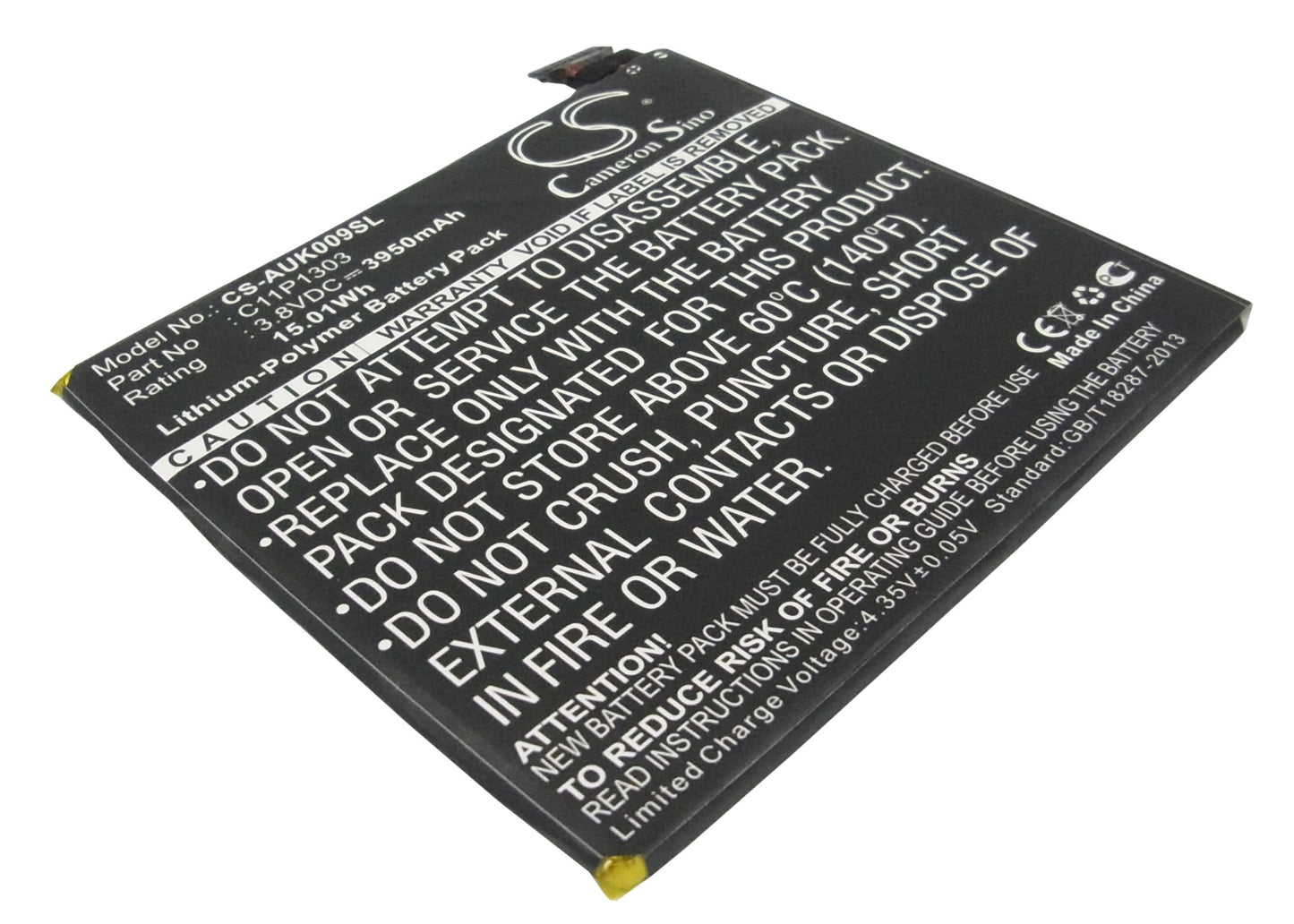 3.8VV 3950mAh/15.01Wh Li-Polymer Tablet Battery for Asus