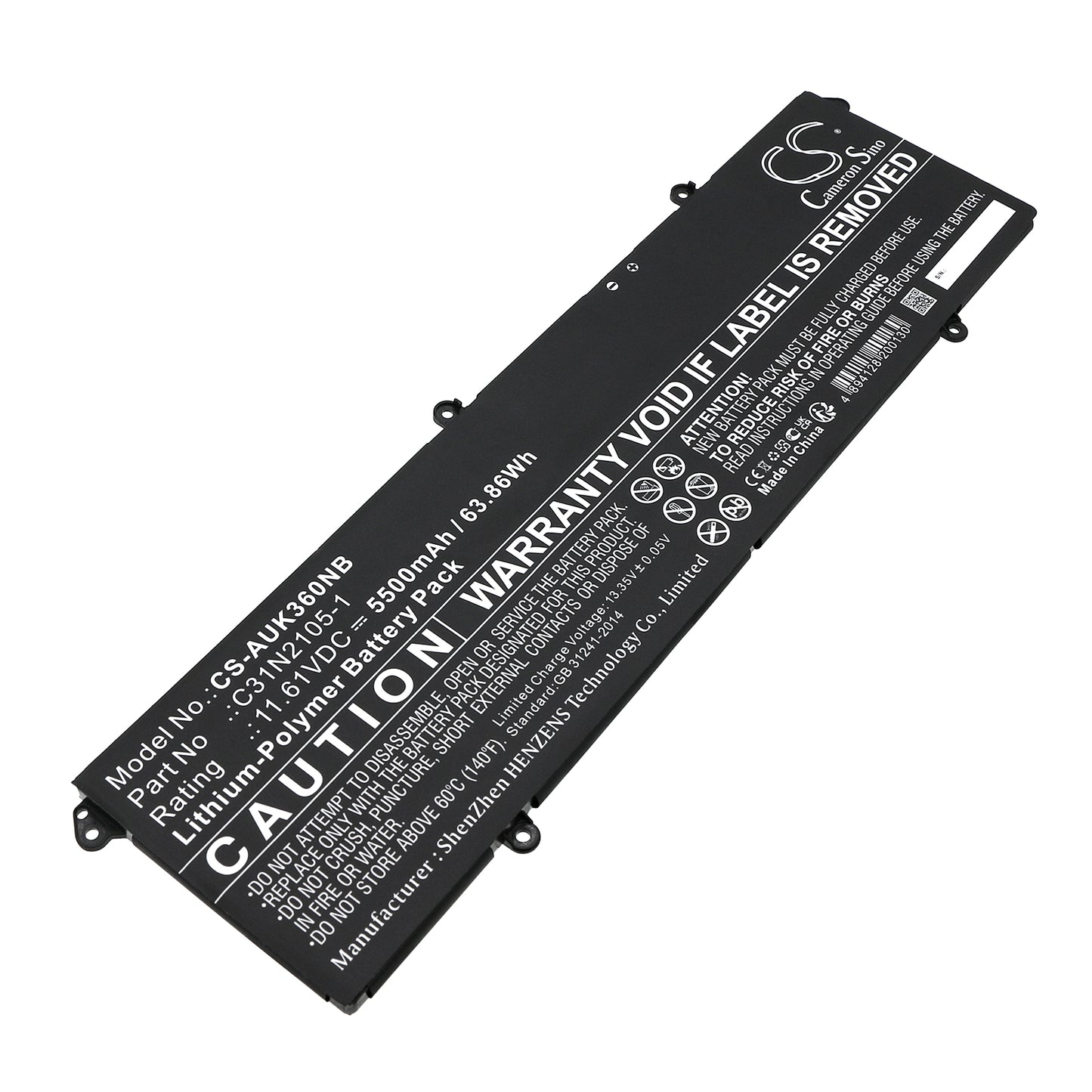 CS-AUK360NB Replacement Battery – Compatible with K3605VU, K3605VV, K3605VV-BB74, K3605VV-ES96, K3605VV-MX047, K3605VV-MX118W, K3605VV-MX128W, K3605VV-N1028W, K3605VV-PL086, K3605VV-PL088, K3605VV-PL094W, K3605VV-PL095W, K5504VN, K5504VN-BN036WS, K5504VN-BN040W, K5504VN-BN081W, K5504VN-BN086W, K5504VN-DS96, K5504VN-L1023WS, K5504VN-L1024WS, K5504VN-L1026WS, K5504VN-L1032WS, K5504VN-L1033WS, K5504VN-MA045W, K5504VN-MA067W, K5504VN-MA102W, K5504VN-MA112W, K5504VN-MA139W, K6502VJ, K6502VJ-LP060W,