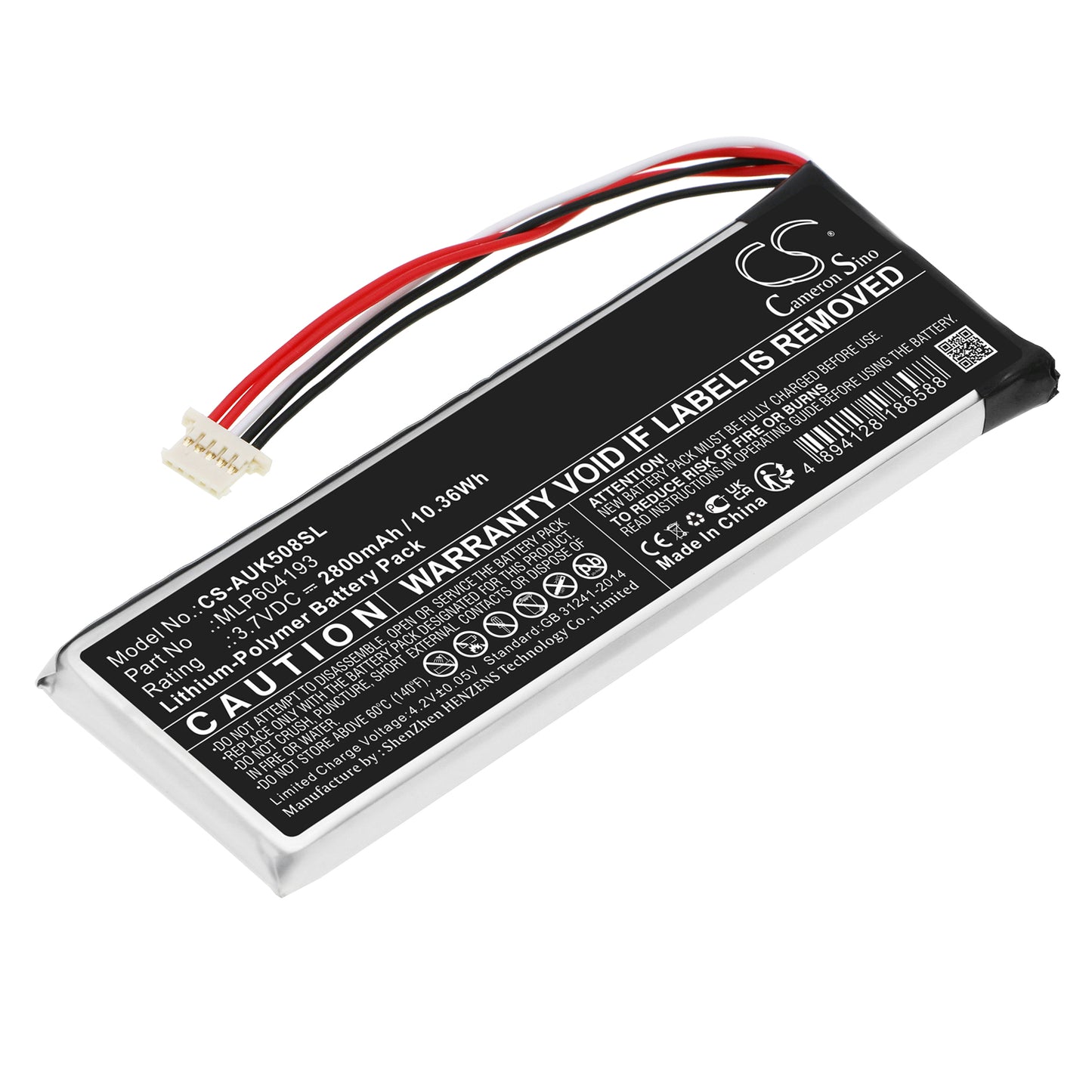 CS-AUK508SL Replacement Battery – Compatible with MaxiTPMS TS508, MaxiTPMS TS508K, TS408, TS508, TS508K, xiTPMS TS408