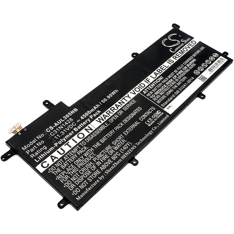 11.31V 4500mAh/50.90Wh Li-Polymer Notebook/Laptop Battery for Asus