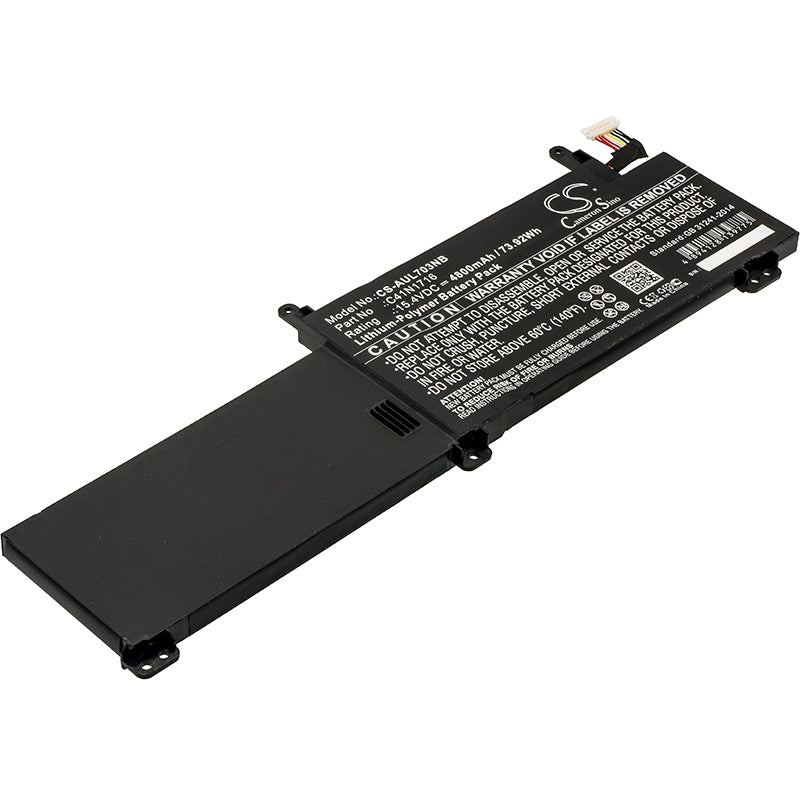15.4V 4800mAh/73.92Wh Li-Polymer Notebook/Laptop Battery for Asus