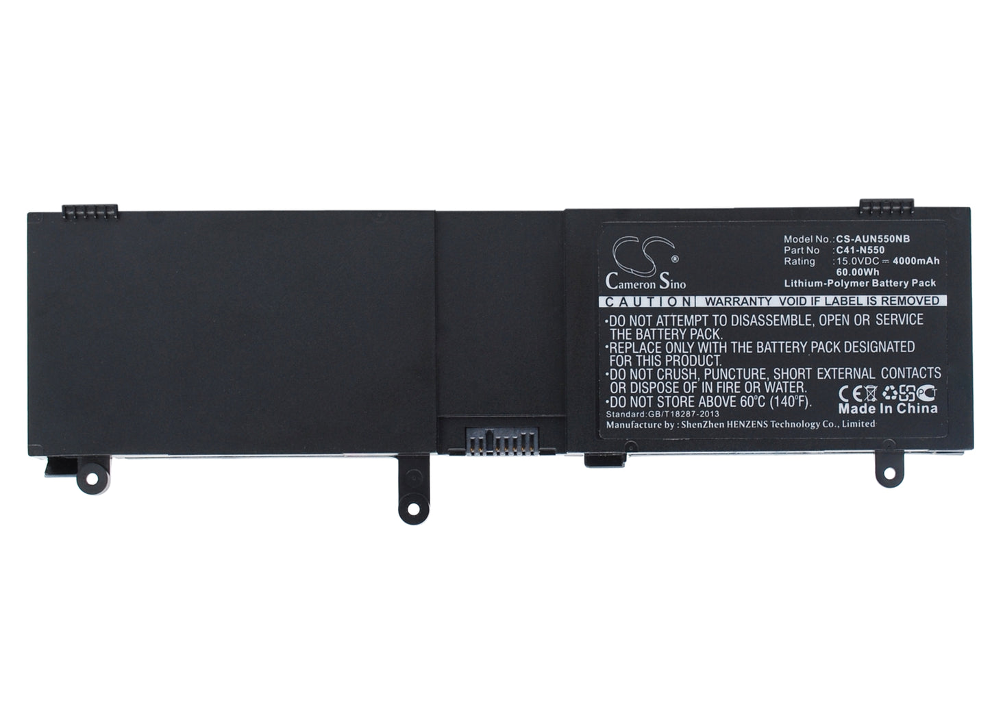 15V 4000mAh/60.00Wh Li-Polymer Notebook/Laptop Battery for Asus