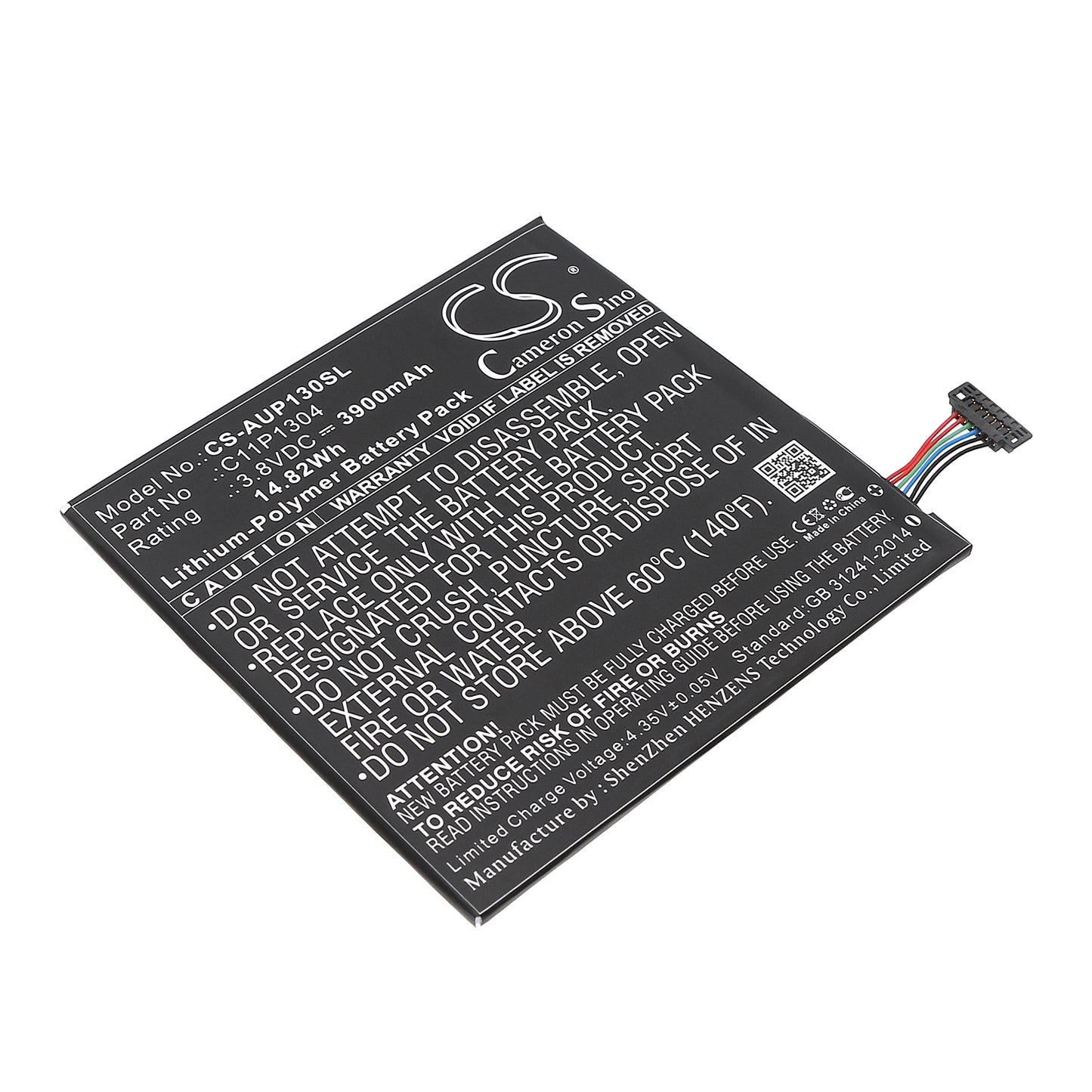 3.8V 3900mAh/14.82Wh Li-Polymer Tablet Battery for Asus