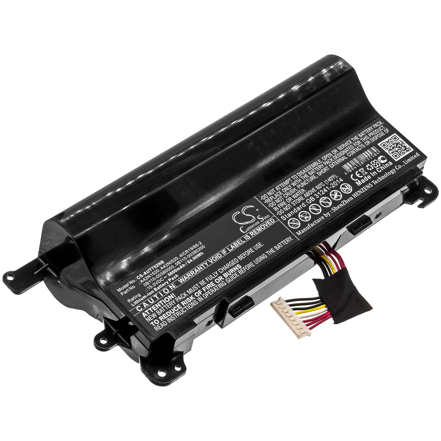 CS-AUT752NB Replacement Battery – Compatible with G752VS, G752VS-BA184T, G752VS-BA185T, G752VS-BA191T, G752VS-BA263T, G752VS-BA266, G752VS-GC003T, G752VS-GC026T, G752VS-GC064T, G752VS-GC074T, G752VS-GC087T, G752VS-GC089T, G752VS-GC090D, G752VS-GC123T, G752VS-GC310T, G752VSK-77B07SB1, G752VS-XB72K, G752VS-XB78K, G752VS-XS74K, G752VY, G752VY-1A, G752VY-DH78K, G752VY-GC082T, G752VY-GC083T, G752VY-GC086T, G752VY-GC087T, G752VY-GC088T, G752VY-GC144D, G752VY-GC174T, G752VY-GC261T, G752VY-GC263T,