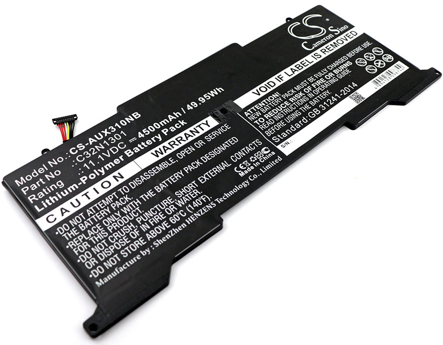 11.1V 4500mAh/49.95Wh Li-Polymer Notebook/Laptop Battery for Asus