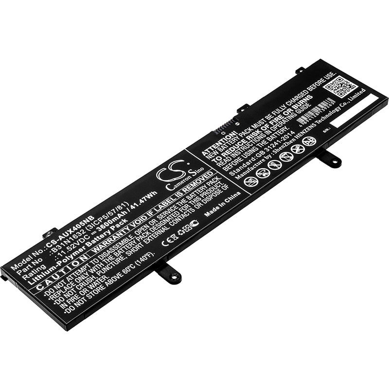 11.52V 3600mAh/41.47Wh Li-Polymer Notebook/Laptop Battery for Asus